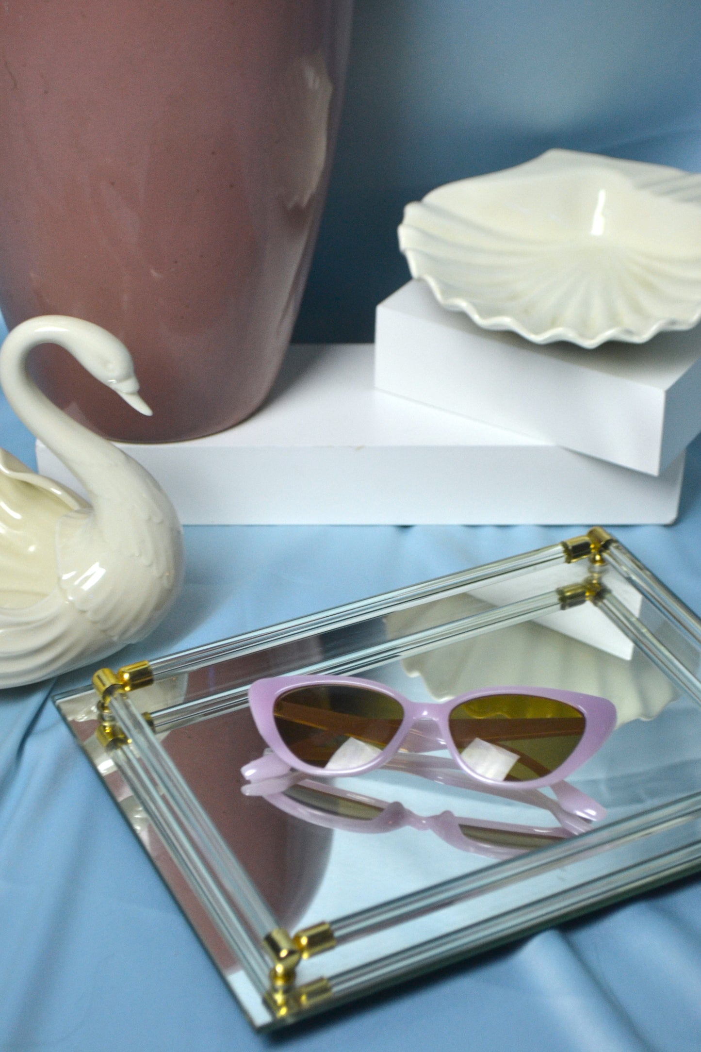 Pastel Lavender Cat Eye Sunglasses