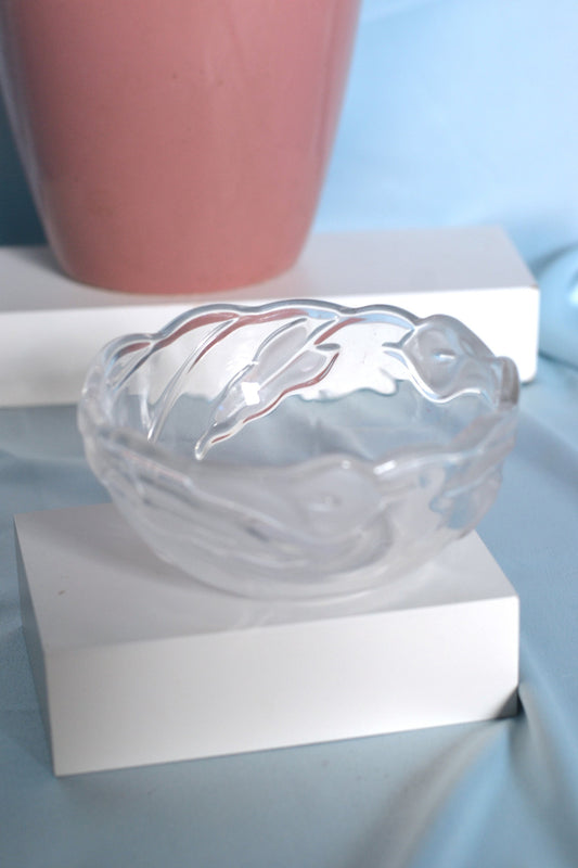 Anthurium calla lily mini glass crystal decorative bowl