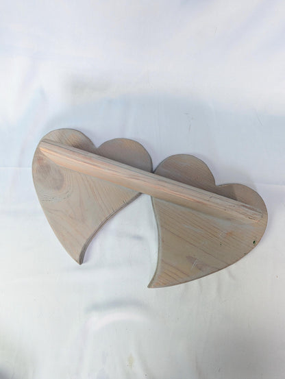 Vintage novelty heart shelf wall decor